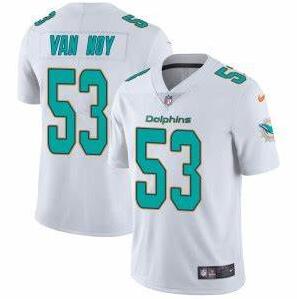 Personalized Dolphins 53 Kyle Van Noy White Untouchable Limited Jersey