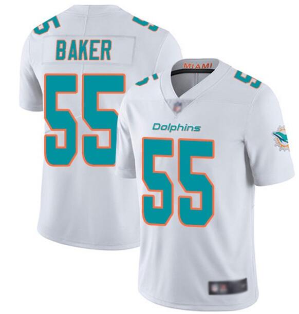 Personalized Dolphins 55 Jerome Baker White Untouchable Limited Jersey