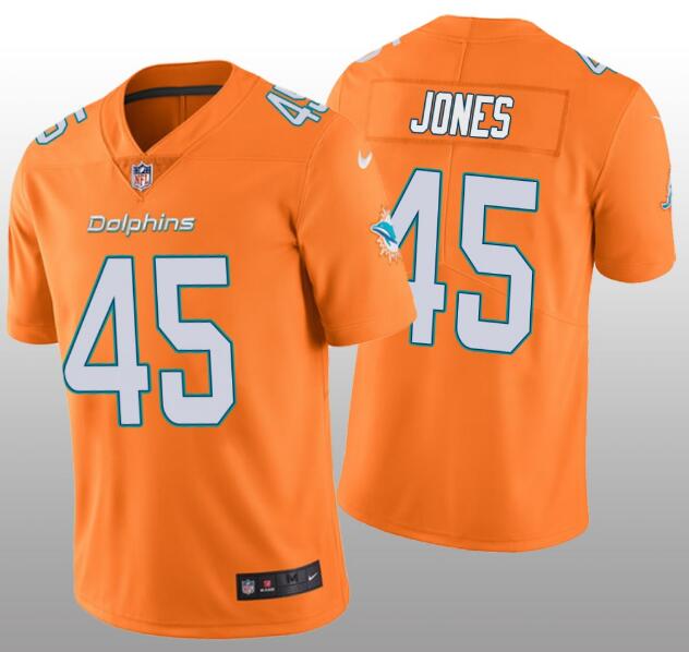 Personalized Dolphins 45 Brandon Jones Orange Untouchable Limited Jersey