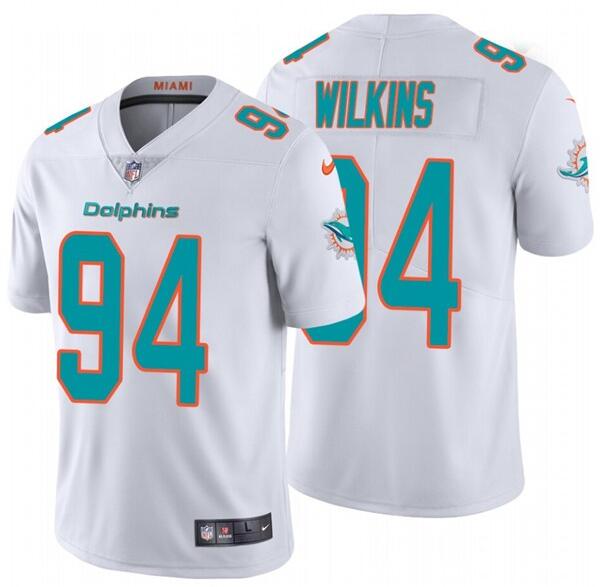 Personalized Dolphins 94 Christian Wilkins White Untouchable Limited Jersey