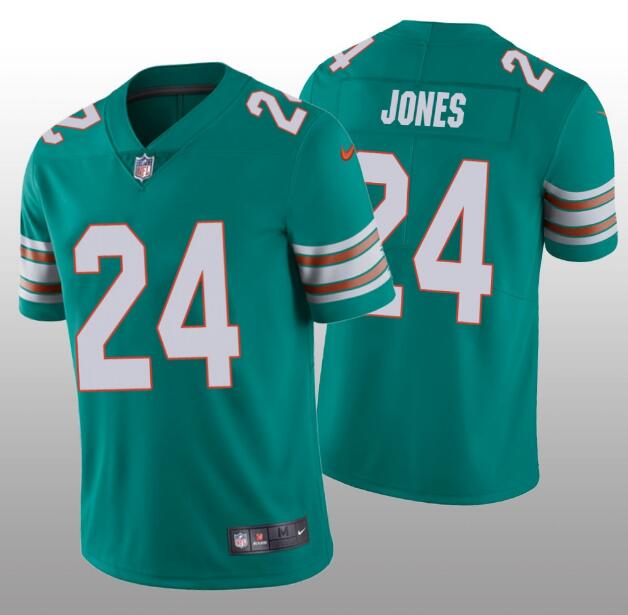 Personalized Dolphins 24 Byron Jones Aqua Throwback Untouchable Limited Jersey