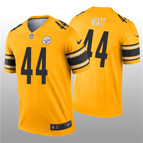 Personalized Men’s Steelers #44 Derek Watt Inverted Game Jersey – Gold