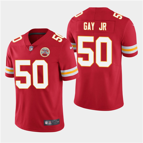 Personalized Men’s Chiefs #50 Willie Gay Jr. Red Limited Jersey
