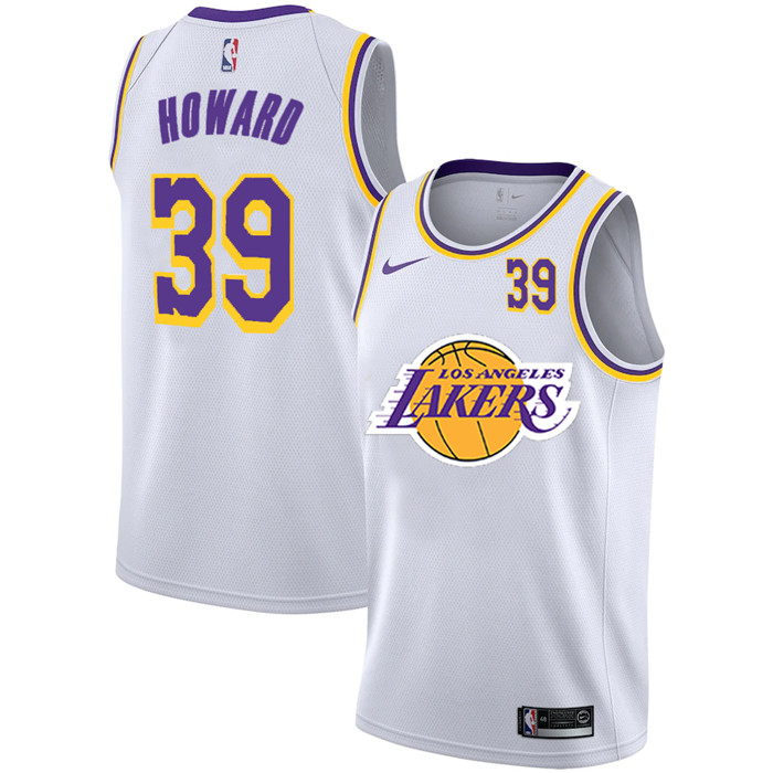 Personalized Lakers 39 Dwight Howard White 2020-2021 New City Edition Swingman Jersey