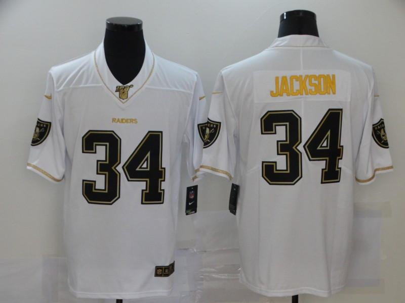 Personalized Bears 34 Walter Payton White Gold 100th Season Untouchable Limited Jersey