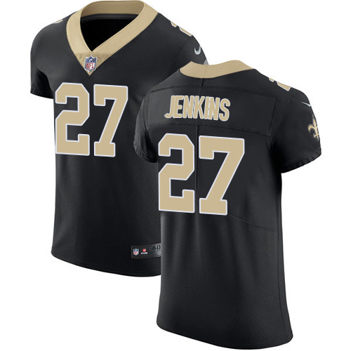 Personalized Saints #27 Malcolm Jenkins Black Team Color Men’s Stitched NFL Untouchable Elite Jersey