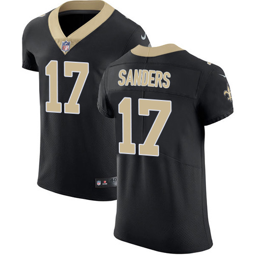Personalized Saints #17 Emmanuel Sanders Black Team Color Men’s Stitched NFL Untouchable Elite Jersey