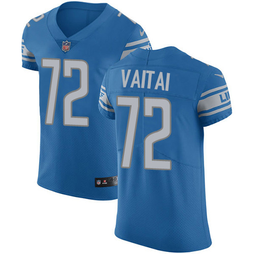 Personalized Lions #72 Halapoulivaati Vaitai Blue Team Color Men’s Stitched NFL Untouchable Elite Jersey