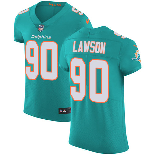 Personalized Dolphins #90 Shaq Lawson Aqua Green Team Color Men’s Stitched NFL Untouchable Elite Jersey