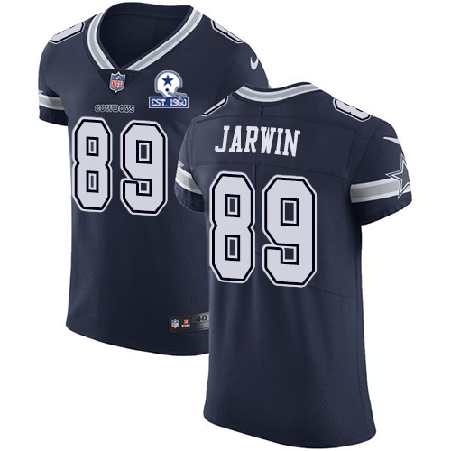 Personalized Cowboys #89 Blake Jarwin Navy Blue Team Color Men’s Stitched With Established In 1960 Patch NFL Untouchable Elite Jersey