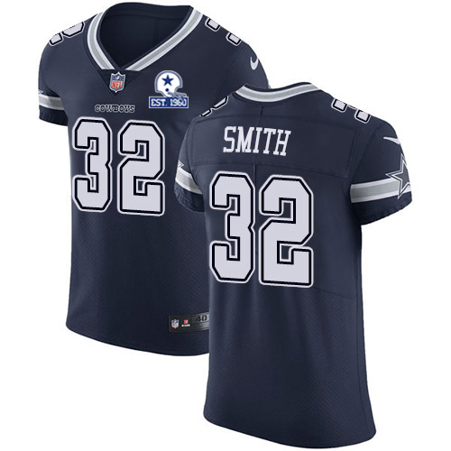 Personalized Cowboys #32 Saivion Smith Navy Blue Team Color Men’s Stitched With Established In 1960 Patch NFL Untouchable Elite Jersey