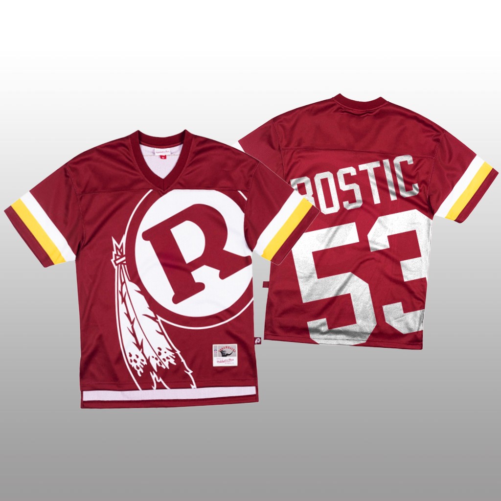 Personalized NFL Washington Redskins #53 Jon Bostic Red Men’s Mitchell & Nell Big Face Fashion Limited NFL Jersey