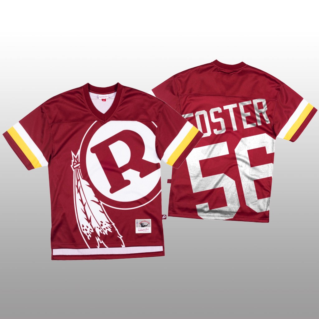 Personalized NFL Washington Redskins #56 Reuben Foster Red Men’s Mitchell & Nell Big Face Fashion Limited NFL Jersey