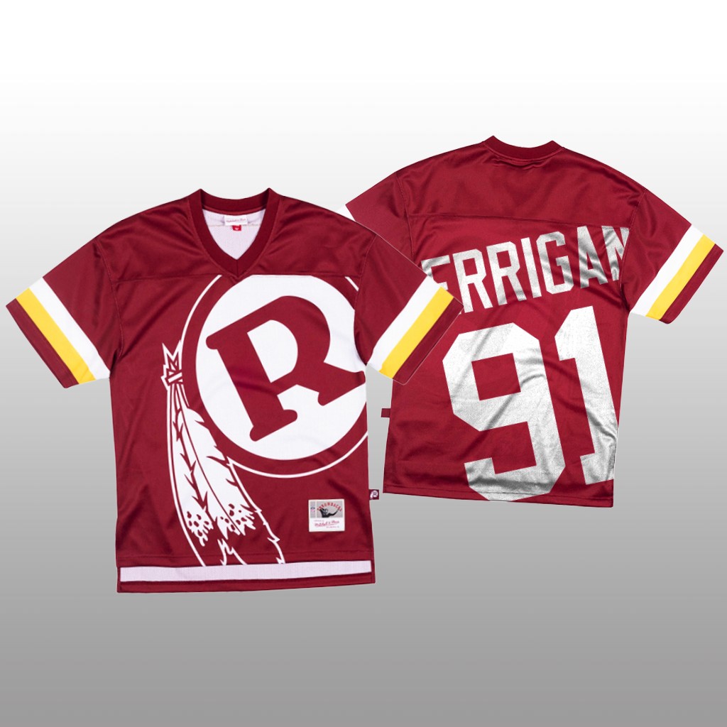 Personalized NFL Washington Redskins #91 Ryan Kerrigan Red Men’s Mitchell & Nell Big Face Fashion Limited NFL Jersey