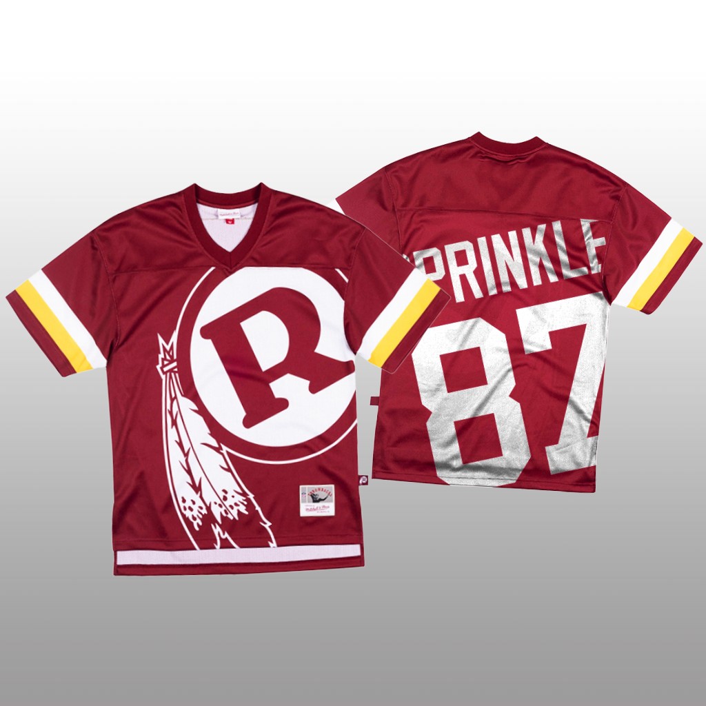 Personalized NFL Washington Redskins #87 Jeremy Sprinkle Red Men’s Mitchell & Nell Big Face Fashion Limited NFL Jersey