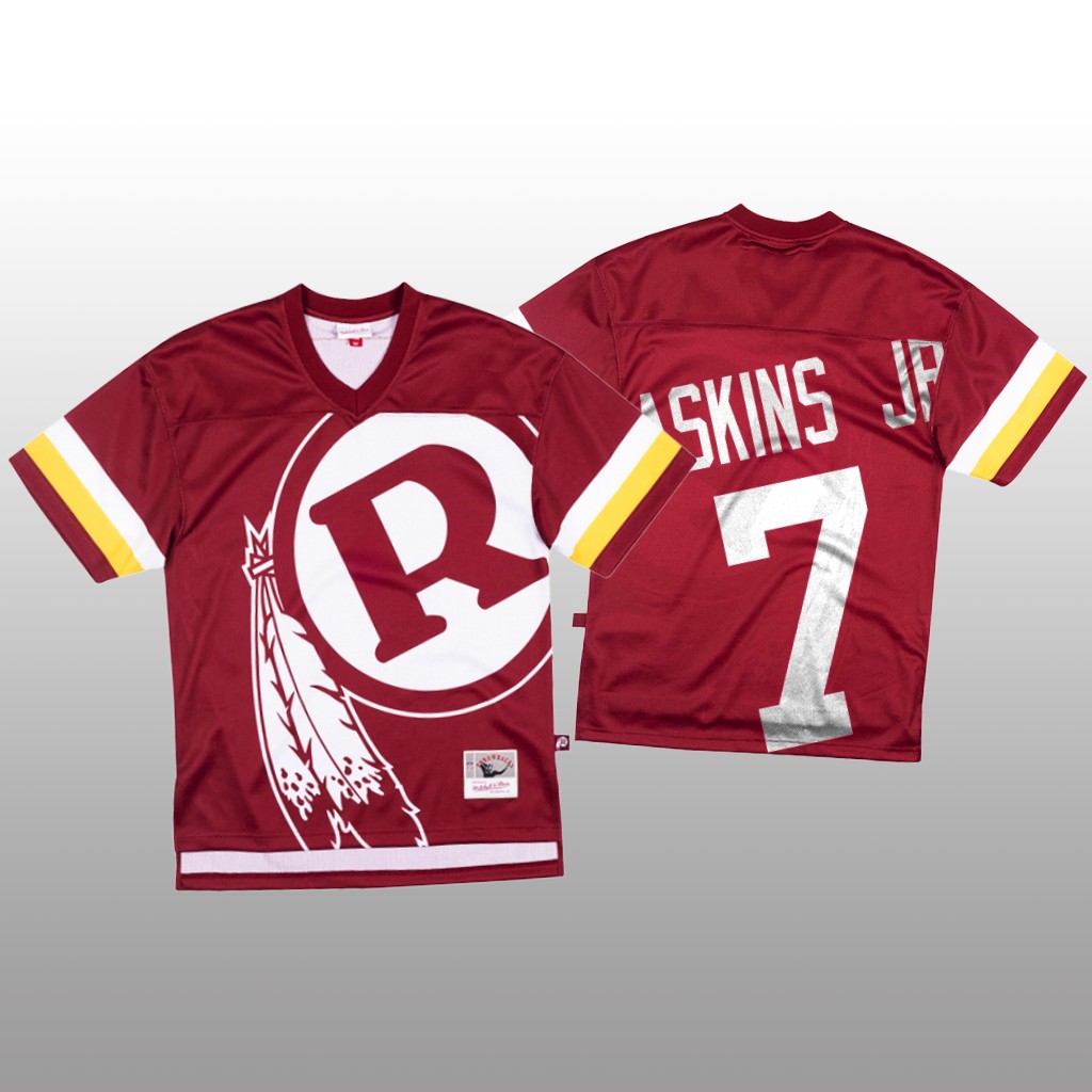 Personalized NFL Washington Redskins #7 Dwayne Haskins Jr. Red Men’s Mitchell & Nell Big Face Fashion Limited NFL Jersey