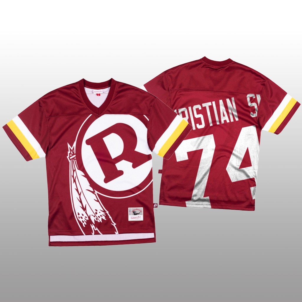 Personalized NFL Washington Redskins #74 Geron Christian Sr. Red Men’s Mitchell & Nell Big Face Fashion Limited NFL Jersey