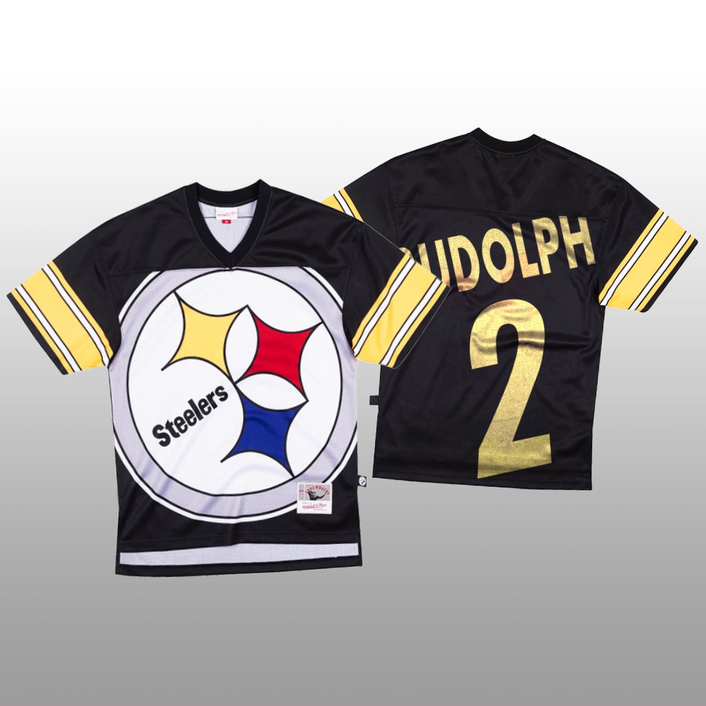 Personalized NFL Pittsburgh Steelers #2 Mason Rudolph Black Men’s Mitchell & Nell Big Face Fashion Limited NFL Jersey