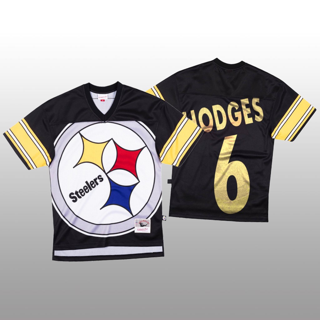 Personalized NFL Pittsburgh Steelers #6 Devlin Hodges Black Men’s Mitchell & Nell Big Face Fashion Limited NFL Jersey