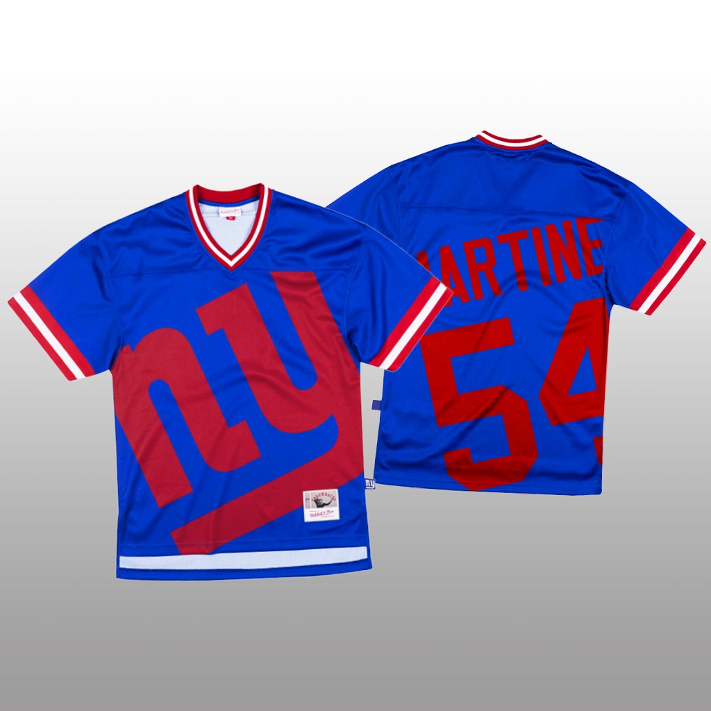 Personalized NFL New York Giants #54 Blake Martinez Blue Men’s Mitchell & Nell Big Face Fashion Limited NFL Jersey