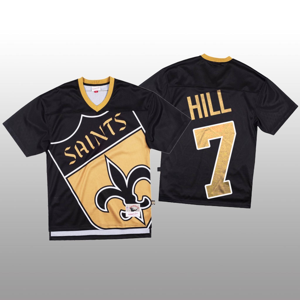 Personalized NFL New Orleans Saints #7 Taysom Hill Black Men’s Mitchell & Nell Big Face Fashion Limited NFL Jersey