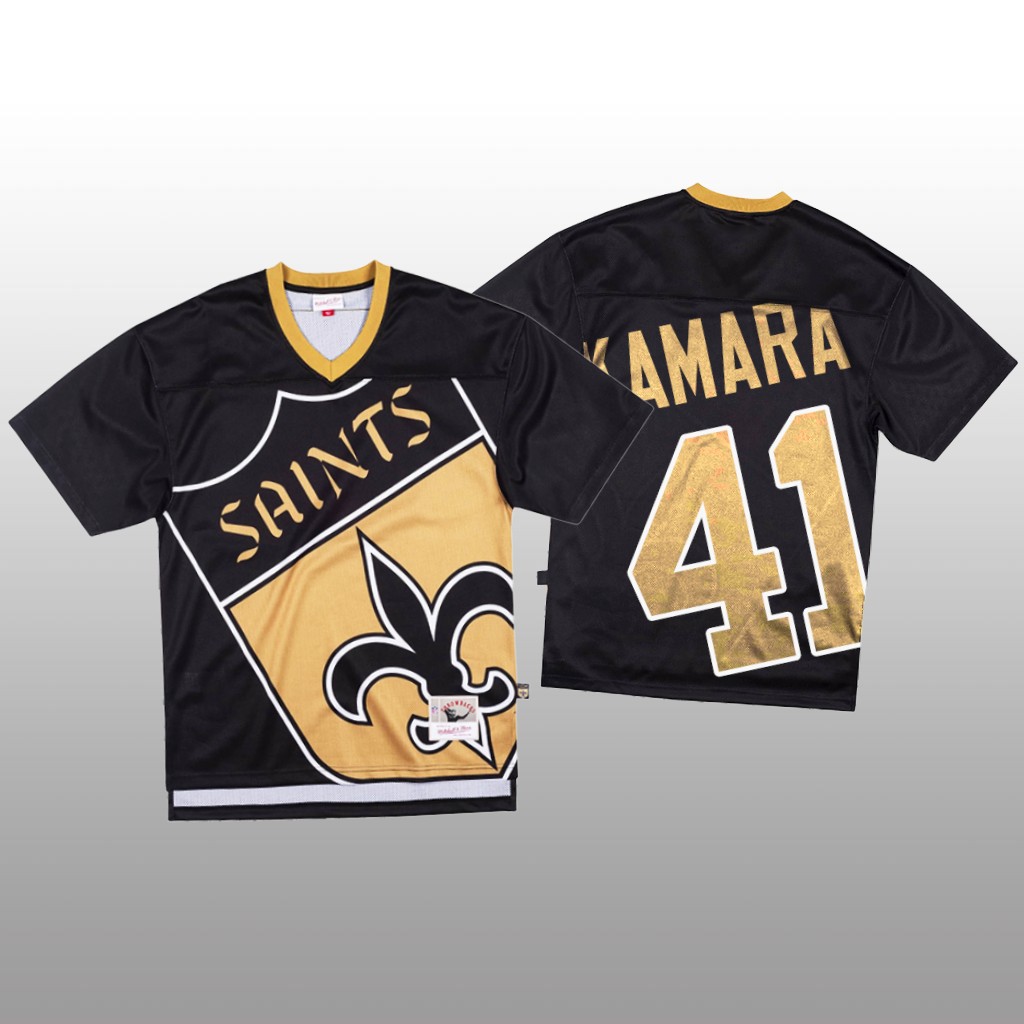 Personalized NFL New Orleans Saints #41 Alvin Kamara Black Men’s Mitchell & Nell Big Face Fashion Limited NFL Jersey