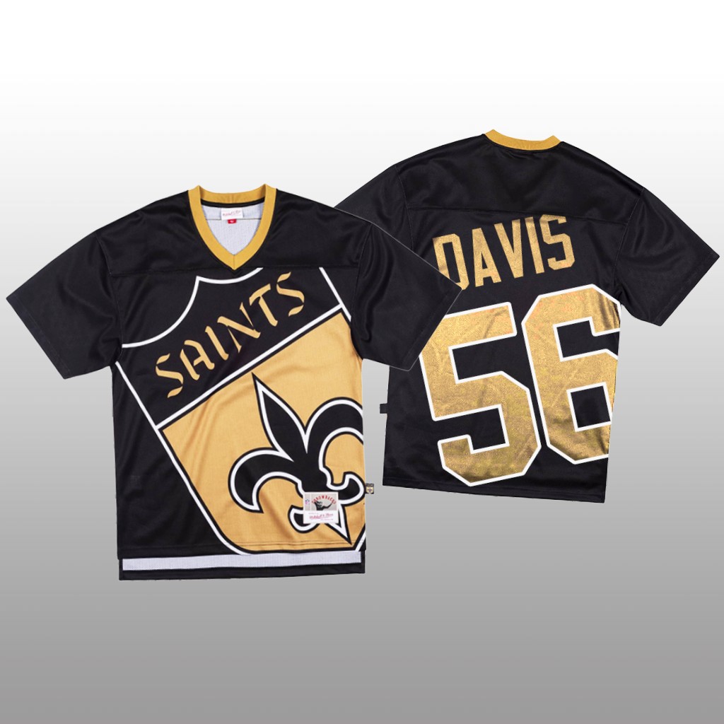 Personalized NFL New Orleans Saints #56 Demario Davis Black Men’s Mitchell & Nell Big Face Fashion Limited NFL Jersey