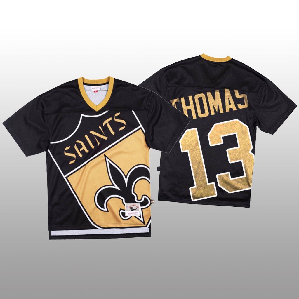 Personalized NFL New Orleans Saints #13 Michael Thomas Black Men’s Mitchell & Nell Big Face Fashion Limited NFL Jersey