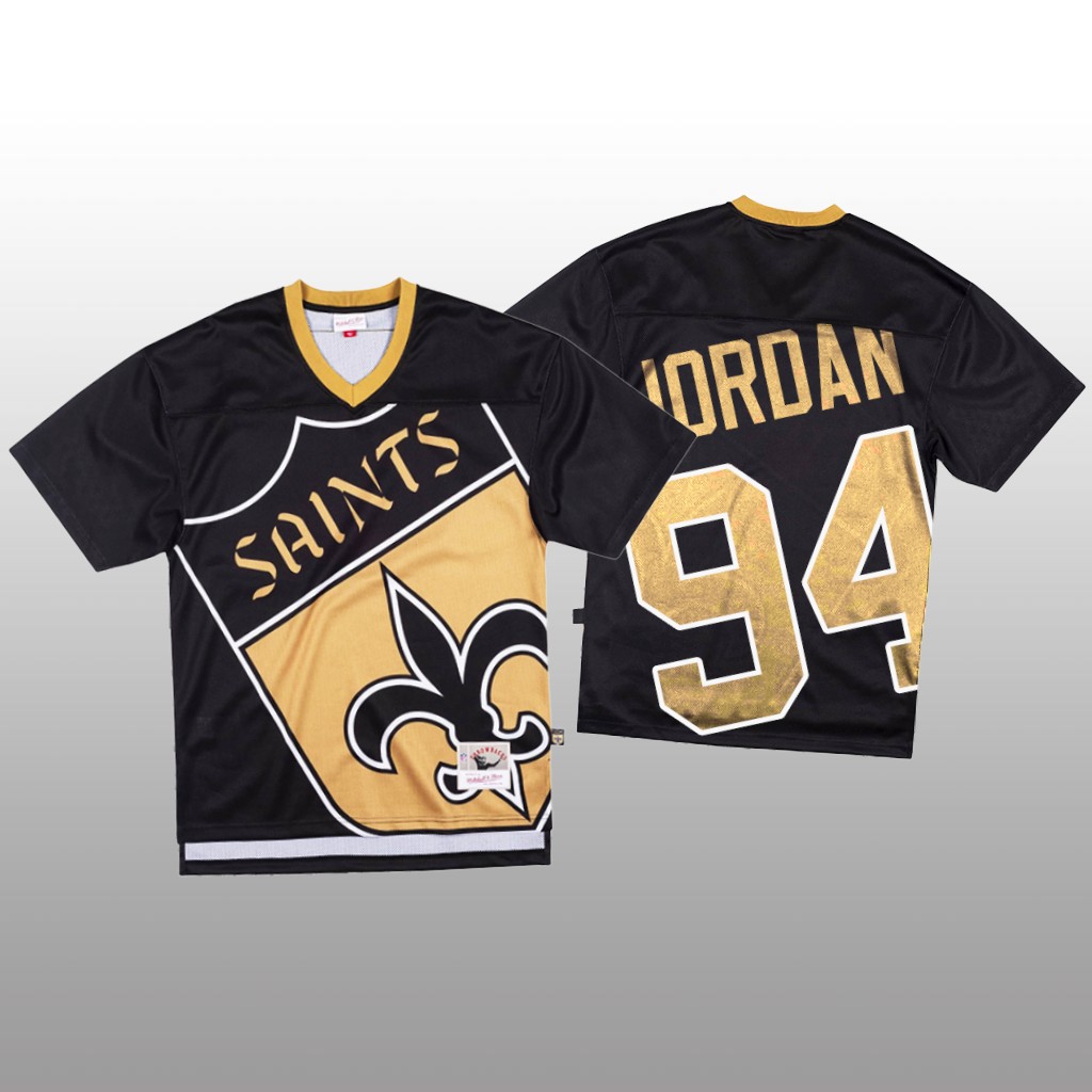 Personalized NFL New Orleans Saints #94 Cameron Jordan Black Men’s Mitchell & Nell Big Face Fashion Limited NFL Jersey