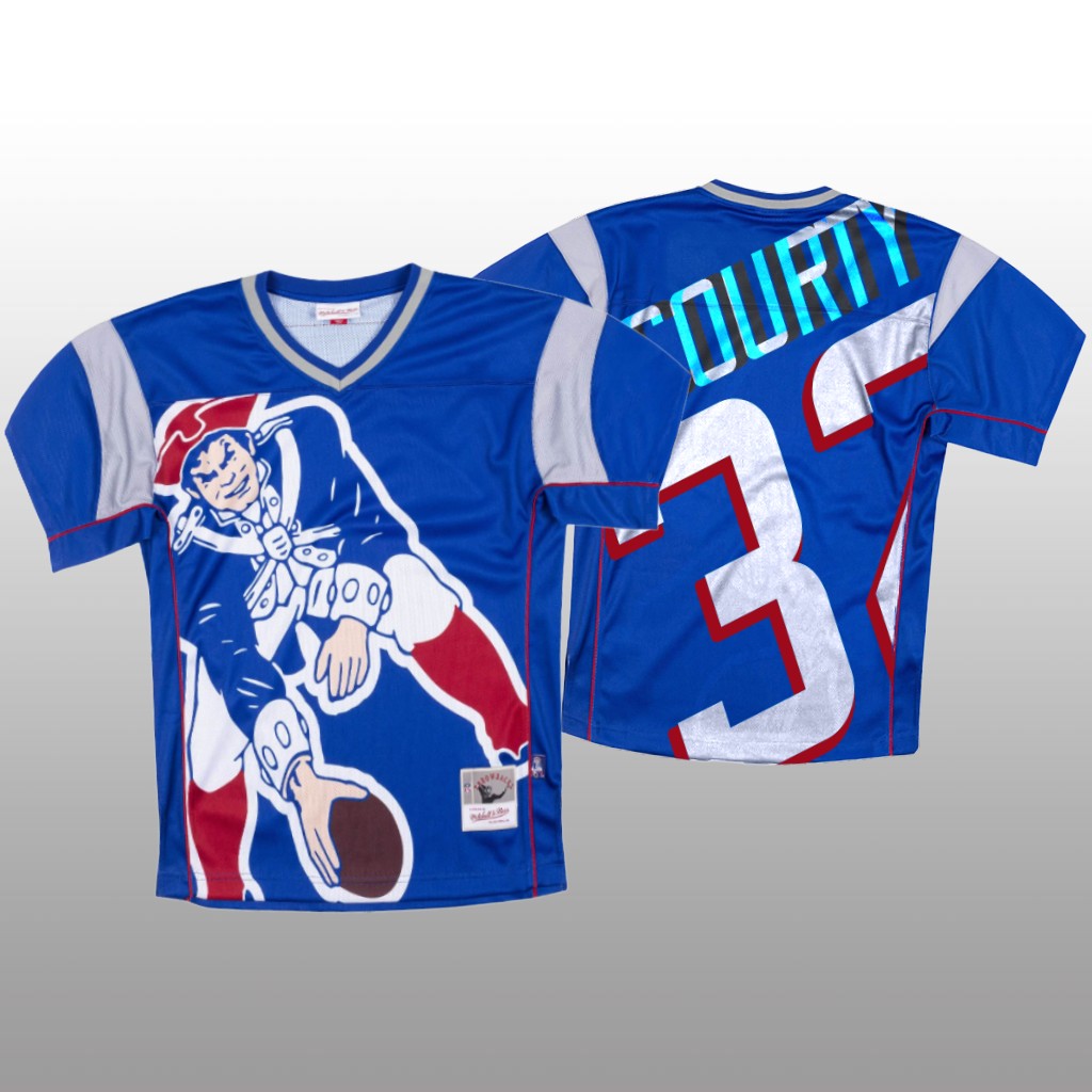 Personalized NFL New England Patriots #32 Devin McCourty Blue Men’s Mitchell & Nell Big Face Fashion Limited NFL Jersey