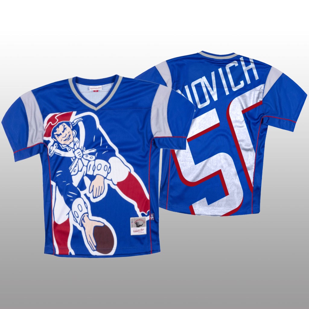 Personalized NFL New England Patriots #50 Chase Winovich Blue Men’s Mitchell & Nell Big Face Fashion Limited NFL Jersey