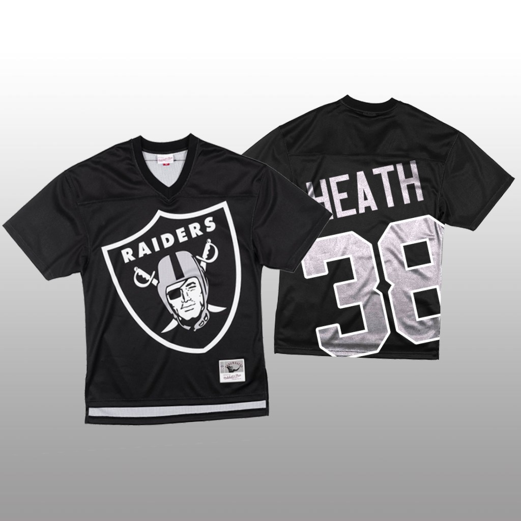 Personalized NFL Las Vegas Raiders #38 Jeff Heath Black Men’s Mitchell & Nell Big Face Fashion Limited NFL Jersey