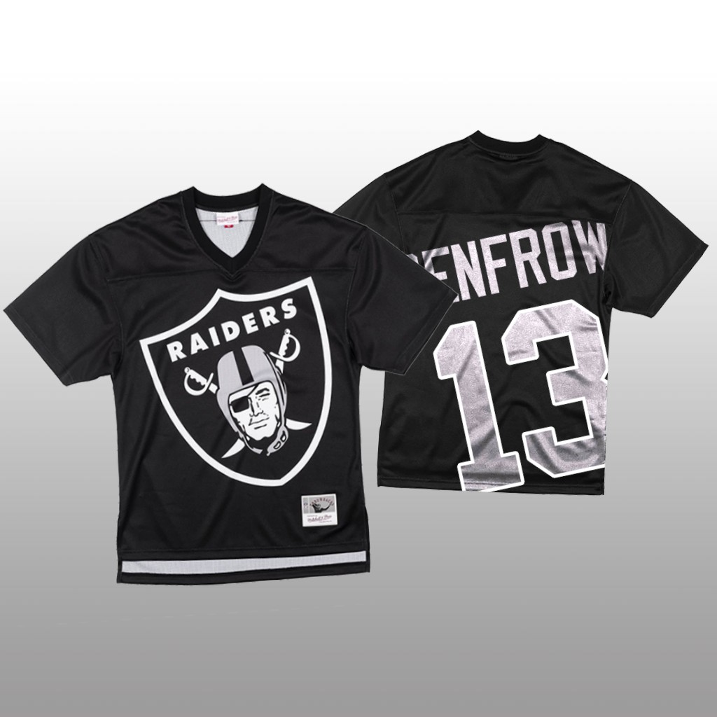 Personalized NFL Las Vegas Raiders #13 Hunter Renfrow Black Men’s Mitchell & Nell Big Face Fashion Limited NFL Jersey