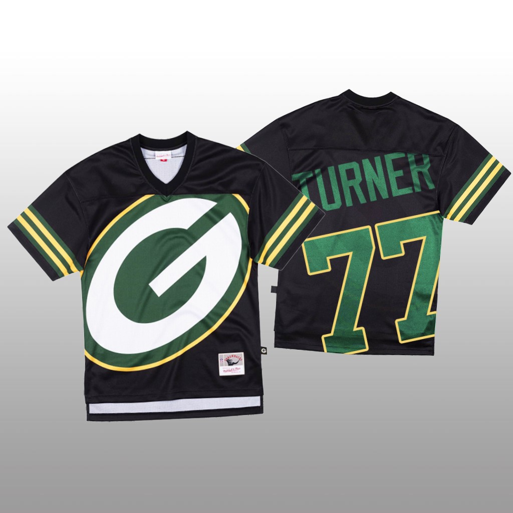 Personalized NFL Green Bay Packers #77 Billy Turner Black Men’s Mitchell & Nell Big Face Fashion Limited NFL Jersey