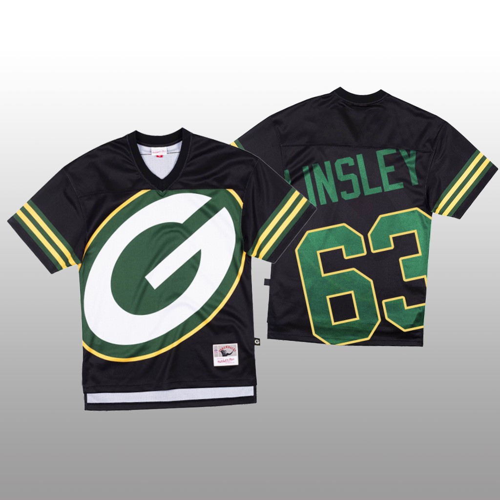 Personalized NFL Green Bay Packers #63 Corey Linsley Black Men’s Mitchell & Nell Big Face Fashion Limited NFL Jersey