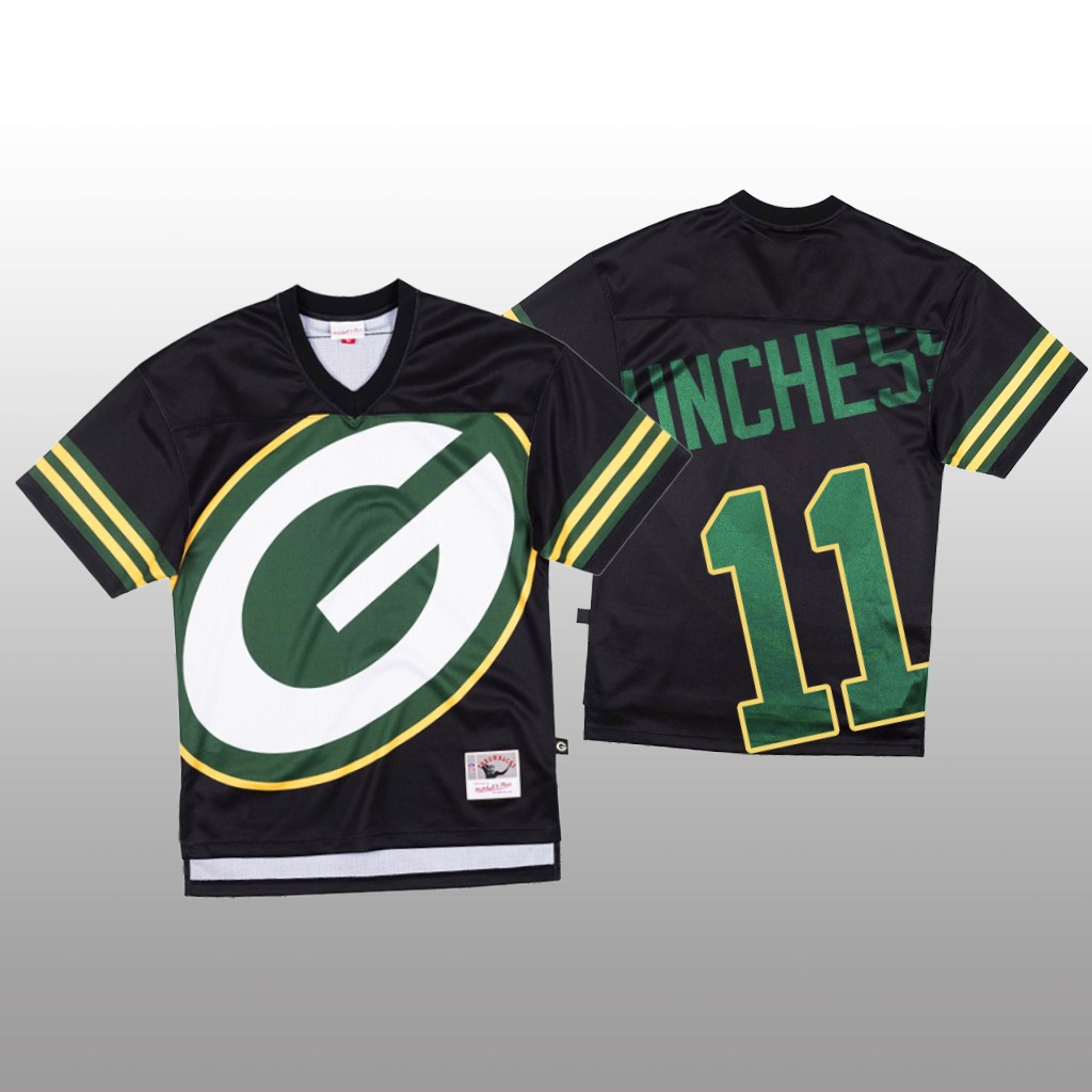 Personalized NFL Green Bay Packers #11 Devin Funchess Black Men’s Mitchell & Nell Big Face Fashion Limited NFL Jersey