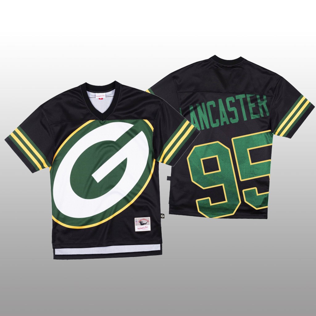 Personalized NFL Green Bay Packers #95 Tyler Lancaster Black Men’s Mitchell & Nell Big Face Fashion Limited NFL Jersey