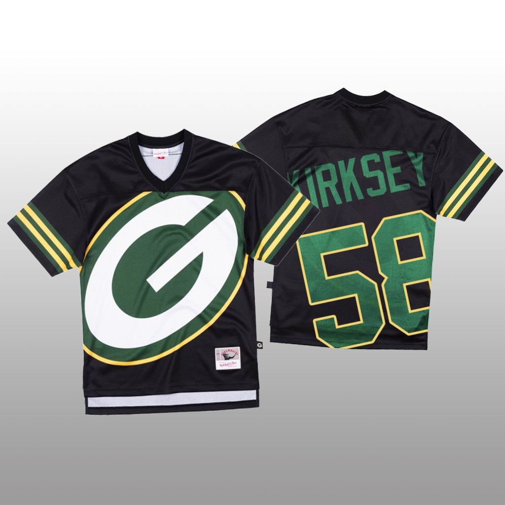 Personalized NFL Green Bay Packers #58 Christian Kirksey Black Men’s Mitchell & Nell Big Face Fashion Limited NFL Jersey