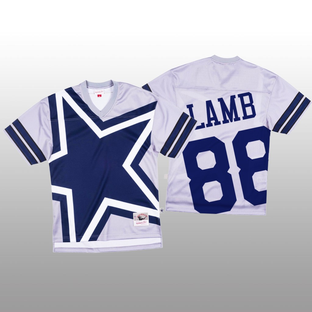 Personalized NFL Dallas Cowboys #88 CeeDee Lamb White Men’s Mitchell & Nell Big Face Fashion Limited NFL Jersey