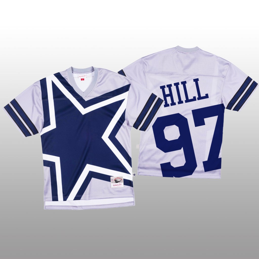 Personalized NFL Dallas Cowboys #97 Trysten Hill White Men’s Mitchell & Nell Big Face Fashion Limited NFL Jersey