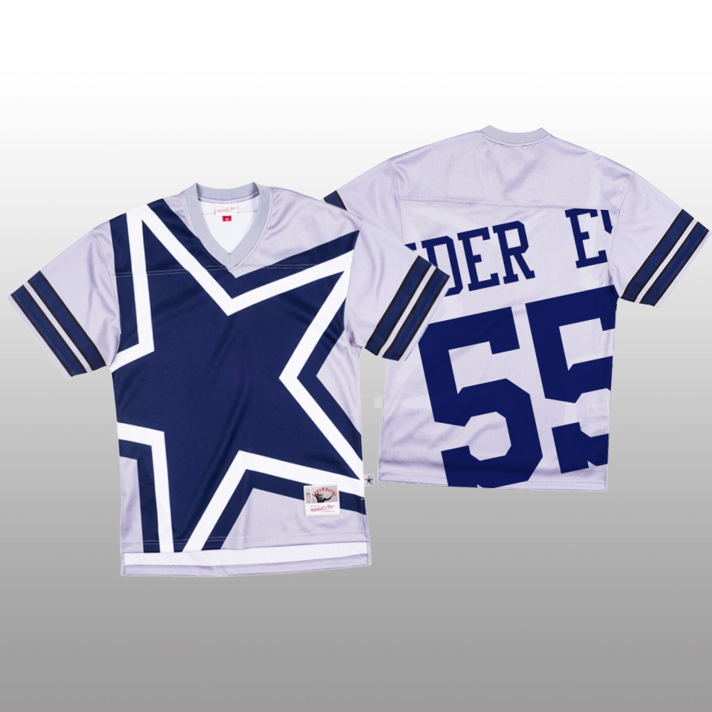 Personalized NFL Dallas Cowboys #55 Leighton Vander Esch White Men’s Mitchell & Nell Big Face Fashion Limited NFL Jersey