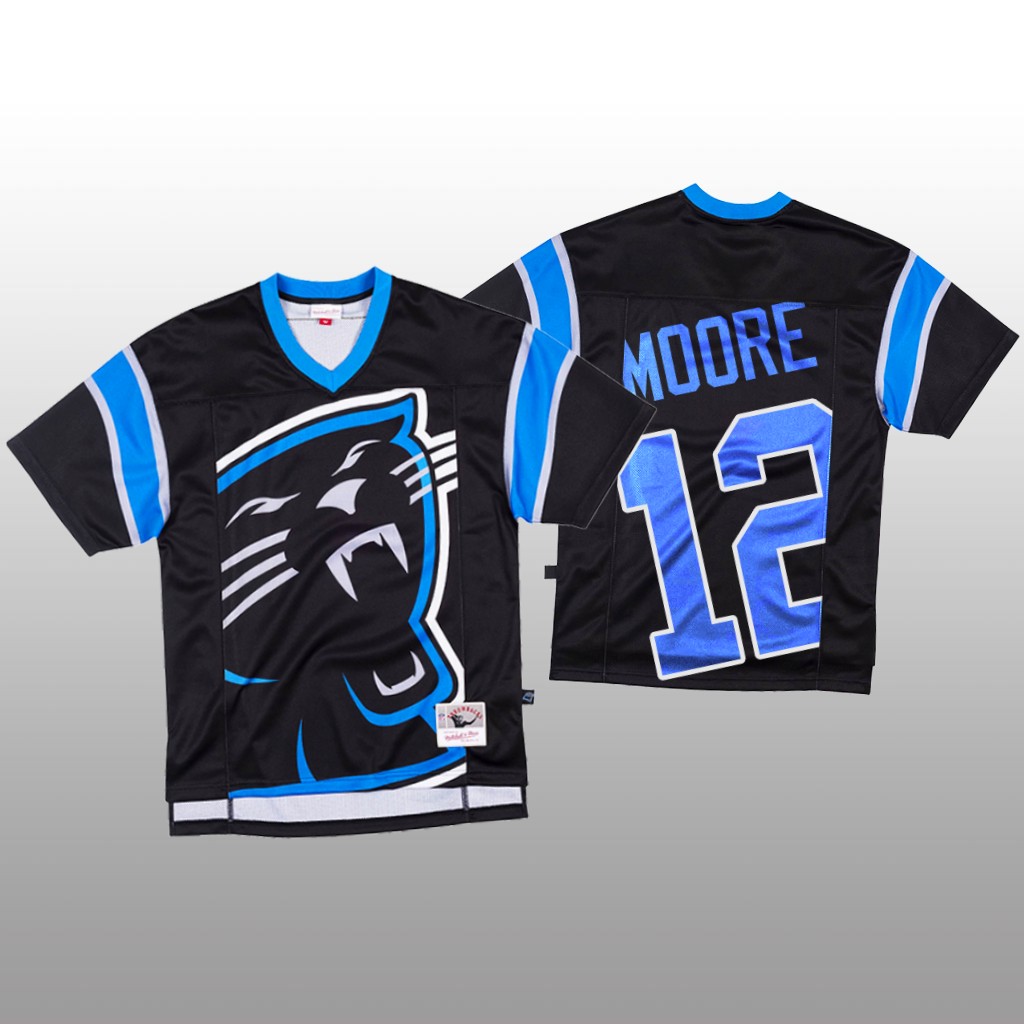 Personalized NFL Carolina Panthers #12 DJ Moore Black Men’s Mitchell & Nell Big Face Fashion Limited NFL Jersey