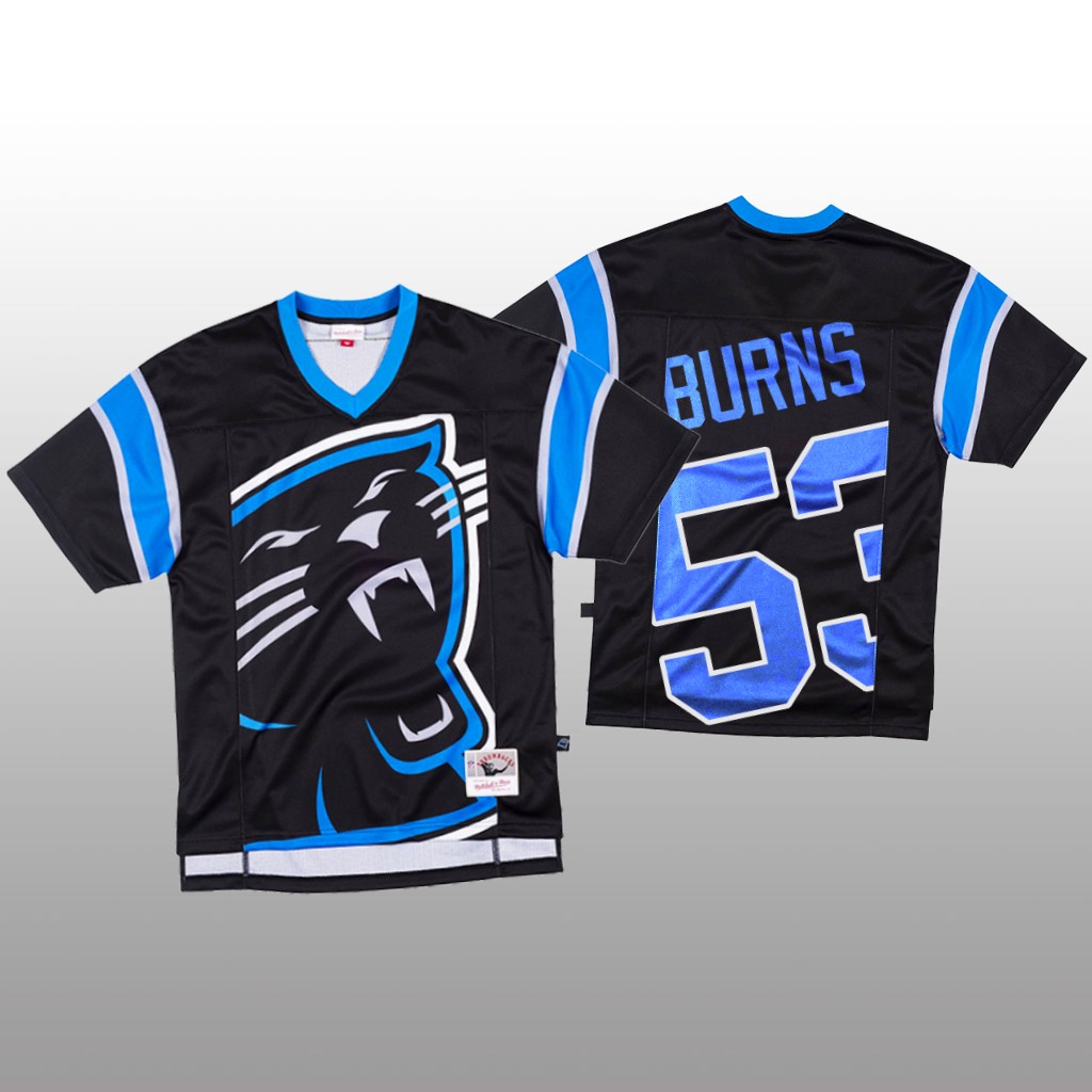 Personalized NFL Carolina Panthers #53 Brian Burns Black Men’s Mitchell & Nell Big Face Fashion Limited NFL Jersey