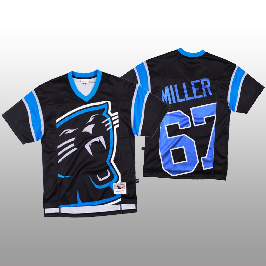 Personalized NFL Carolina Panthers #67 John Miller Black Men’s Mitchell & Nell Big Face Fashion Limited NFL Jersey