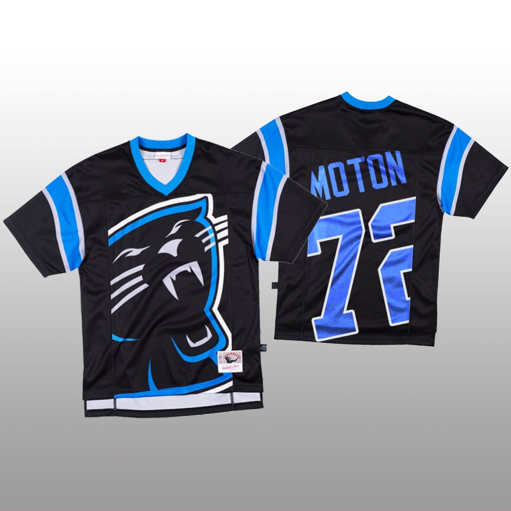 Personalized NFL Carolina Panthers #72 Taylor Moton Black Men’s Mitchell & Nell Big Face Fashion Limited NFL Jersey