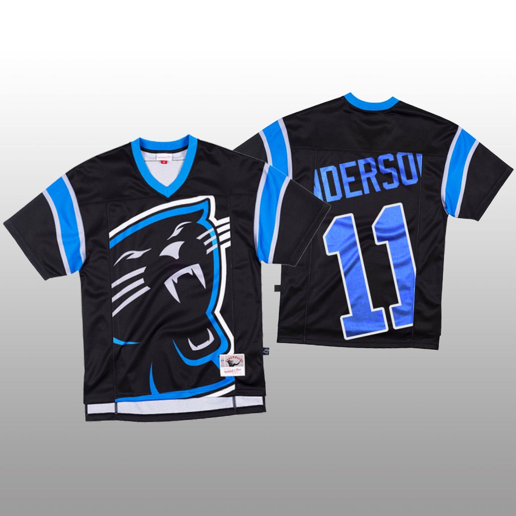 Personalized NFL Carolina Panthers #11 Robby Anderson Black Men’s Mitchell & Nell Big Face Fashion Limited NFL Jersey