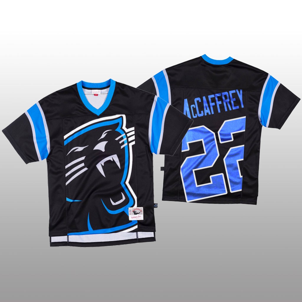 Personalized NFL Carolina Panthers #22 Christian McCaffrey Black Men’s Mitchell & Nell Big Face Fashion Limited NFL Jersey