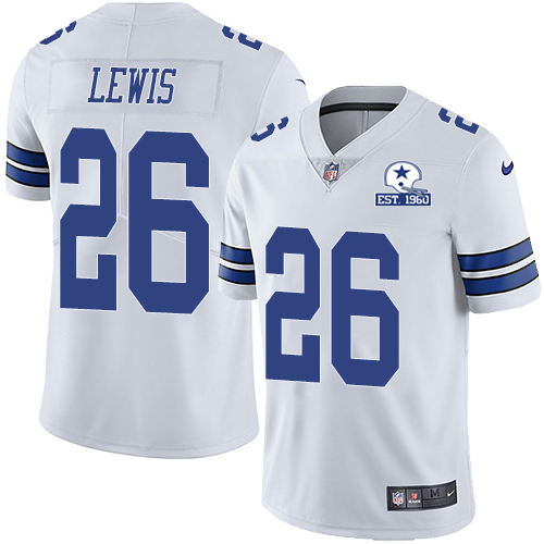 Personalized Cowboys #26 Jourdan Lewis White Men’s Stitched With Established In 1960 Patch NFL Untouchable Limited Jersey