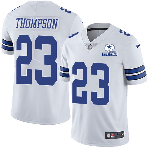 Personalized Cowboys #23 Darian Thompson White Men’s Stitched With Established In 1960 Patch NFL Untouchable Limited Jersey