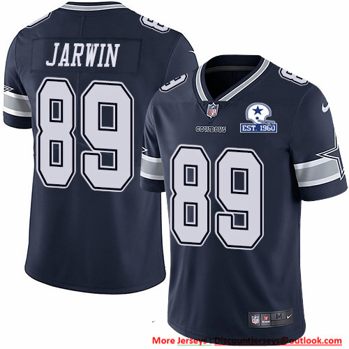 Personalized Cowboys #89 Blake Jarwin Navy Blue Team Color Men’s Stitched With Established In 1960 Patch NFL Untouchable Limited Jersey